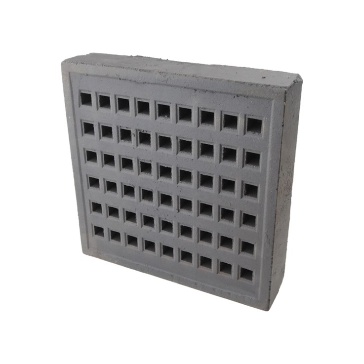 Clay Air Brick Square Hole 215x215mm Blue